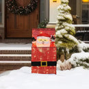 Light Up Electric Santa Claus Decor with 100 LED Lights, 3D Pre-Lit Animated Santa Claus for Xmas Decoration, 14.17" L x 10" W x 26.97" H Freestanding Glittered Display for Outdoor, Indoor by CozyNest Decor