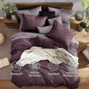 Monbix Queen Comforter Set - 7 Pieces Cationic Dyeing Italian Plum Bed in a Bag Queen Bedding Sets with Comforter, Sheets, Pillowcases & Shams, Reversible Bedding Comforters Sets by CozyNest Decor