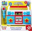 eKids Sing Along Boom Box Speaker with Microphone, Kids Karaoke Machine with Built in Music (Mother Goose) by TinyTreasures Baby Boutique
