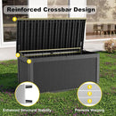 320 Gallon Deck Box Waterproof, UV Resistant Resin Outdoor Storage Box with Hydraulic Rod, Lockable Design and Enhanced Durability for Patio, Garden, and Poolside Use by GreenHaven Gardens