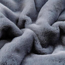 UKELER Soft Faux Fur Throw Blanket 50''x60'' Solid Reversible Shaggy Blanket Plush Thick Fluffy Blankets Throws for Bed, Couch, Sofa, Office, Camping Dark Grey