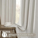 RAIN CITY Natural Birch Blackout Curtains 102 Inch Long 2 Panels Set, Back Tab Track Curtain for Living Room Floor to Ceiling Length Light Blocking Pleated Window Drapes 50x102 by CozyNest Decor