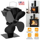 Heat Powered Stove Fan Aluminum Silent Eco Fan For Wood Log Burner Fireplace Warm Air Fan For Winter