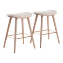Saddle - Contemporary Counter Stool (Set of 2) by HouseOfZazla