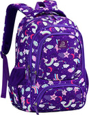 Girls Backpack - 17" Tall Large Elementary School Bag, Doubleday Collection, 24L Capacity, Dream Purple by TinyTreasures Baby Boutique