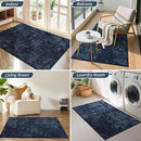 BEQHAUSE Dirt Trapper Door Mat 32"x48" Non-Slip Door Mats Washable Entryway Rugs Stain Resistant Doormat Absorbent Welcome Floor Mat for Front Back Door, Muddy Wet Shoes & Paws,Blue by CozyNest Decor