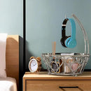 Simple Houseware Fruit Basket Bowl with Banana Tree Hanger, Chrome Finish by CozyNest Decor