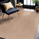 CAMILSON Easy Jute Rug 9x12, Large Indoor Outdoor Natural Color Farmhouse Area Rugs for Living Room Patio and Kitchen Rug, Solid Boho Woven Design, Easy-Cleaning, Washable Outside Carpet (9 x 12) by CozyNest Decor