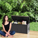 80 Gallon Outdoor Cushion Storage - Waterproof Deck Storage Box & Patio Storage Box, SpaceMax Resin Chest with Lock for Pool/Garden Tools, UV-Resistant, Onyx Black by GreenHaven Gardens