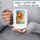 Personalized Coffee Mug, Custom Photo Caricature Gift, Funny Customized Coffee Gift for Men & Women, Custom Mugs with Pictures, Pink 15oz Customized Ceramic Tea Cup by TinyTreasures Baby Boutique