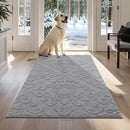COSY HOMEER-Door-Mat-Non-Slip-Entryway-Rug 36”x60” Absorbent Welcome Mats Washable Dirt Trapper Door Mat Entrance Floor Mats for Front Back Doormats and Wet Shoes,Grey by CozyNest Decor