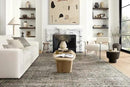 Loloi Layla Collection LAY-13 Antique/Moss 9'-6" x 14' .13" Thick Area Rug, Soft, Durable, Vintage Inspired, Distressed, Low Pile, Non-Shedding, Easy Clean, Printed, Living Room Rug by CozyNest Decor