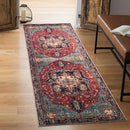 Keen Home Design 2x10 Rug - Machine Washable Runner Rug with Non-Slip Backing, Ideal for Hallway, Entryway, Kitchen, Laundry Room - Vintage, Easy Clean, Durable, Low Pile - (2'6" x 10') by CozyNest Decor