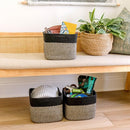 NaturalCozy Storage Cubes 9”x9”x7”Cotton Rope Woven Baskets for Organizing 3-Pack | 9 Inch Cube Storage Bin | Small Basket for Shelf Nursery, Pantry, Decorative Plant, Bathroom Closet, Toy Gift by TinyTreasures Baby Boutique