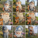 Sleepy Garden Gnome with Teddy Bear & Lantern - 9" Weatherproof Resin Statue - Indoor Outdoor Decor - Whimsical for Home, Patio & Lawn by CozyNest Decor