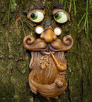 Tree Faces Decor Outdoor – Tree Hugger Yard Art Garden Decoration – Unique Bird Feeders for Outdoors and Indoors – Old Man Tree Art Brown by GreenHaven Gardens