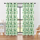 Kids Space Dino Blackout Curtains - 100% Blackout, Thermal Insulated, Noise Reducing, Perfect for Kids Room and Nursery, 2 Panels (Cosmo Dino Green, W52×L84) by TinyTreasures Baby Boutique