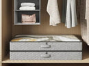 2-Pack Under Bed Storage Containers, 4.5 Inches Tall Low Profile Underbed Clothes Storage Organizer Bin with Sturdy Sidewalls/Bottom, Underbed Storage Bins 2 Storage Thin Bins by CozyNest Decor
