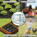 Square 4'x4' Netting Cover 3.3FT Tall Crop Cage Pest Guard Cover for Vegetables Fruits Durable Plant Garden Net with 4 Stakes by GreenHaven Gardens