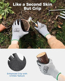 toolant Crinkle Latex Work Gloves Bulk, Rubber Coated Safety Work Gloves for Men and Women, 12 Pairs for Construction, Gardening, Warehouse (Black, Medium) by GreenHaven Gardens
