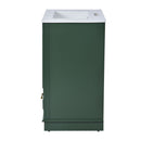 Bathroom Vanity With Ceramic Sink Combo, Modern Freestanding Storage Cabinet With Silver Handles by HouseOfZazla