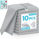 10 Pcs New Upgraded 3 Layers Non Scratch Wire Dishcloth, Multipurpose Wire Dishwashing Rags, Wet & Dry for Cookware, Sinks, Dishes, Stoves & Fireplaces 7.87“ x 7.87” by CozyNest Decor