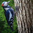 Shefio Woodpecker Gifts - Metal Woodpecker Yard Art - Handmade Outdoor Decor - Backyard & Garden Gifts by GreenHaven Gardens