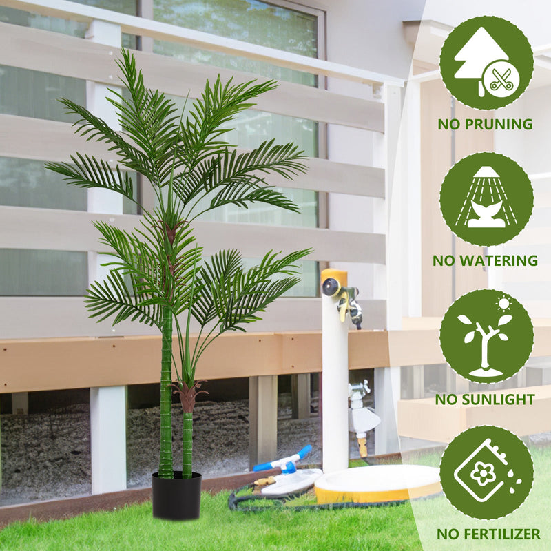 New high-end market indoor leaf simulation 180CM double rod loose tail sunflower 18-leaf pot travelers simulated artificial plants 1pcs/set