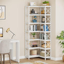 7 Tier Corner Bookshelf, Storage Unit For Living Room by HouseOfZazla