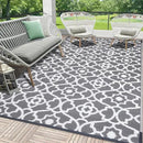 HEBE Outdoor Rug Waterproof 5x8, Plastic Straw Rug Camping Rug, Reversible Outdoor Patio Rugs RV Mat Clearance, Indoor Outside Floor Carpet for Porch,Deck,Camper,Balcony,Backyard by GreenHaven Gardens