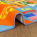 KC Cubs 8x10 USA United States Map Toy Car Road Rug – Educational Play Mat Carpet for Kids, Toddlers, Nursery, Classroom, Playroom, Baby Daycare by TinyTreasures Baby Boutique