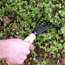 KAKURI Hand Cultivator Garden Tool 10", Handheld Rake for Weeding, Digging, Cultivating, Hand-Forged Japanese Steel, Made in Japan by GreenHaven Gardens