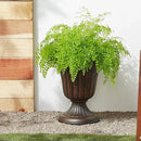 PL00CP Classic Traditional Plastic Urn Planter, 16" x 18", Brushed Copper by GreenHaven Gardens