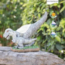 Garden Statue Dinosaur,Solar Dinosaur Decor for Outdoor,Resin Dinosaurs Figurine with Solar Light for Patio,Balcony,Yard,Lawn Ornament,Perfect Garden Gift by GreenHaven Gardens