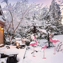 Ohuhu Family Flamingo Yard Ornaments, Set of 3 (32", 31", 19") Bright Pink Flamingos Ornaments with Metal Feet Stakes for Garden Yard Patio Party Decoration, Outdoor Decor Gardening by GreenHaven Gardens