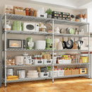 REIBII 70" W Wire Shelving Load 1500LBS, Metal Shelving 5-Tier Storage Shelves Metal Shelves for Storage Adjustable Shelving Rack for Pantry Kitchen Commercial School 70" W*15.8" D*72.4" H,Chrome by GreenHaven Gardens