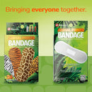 BioSwiss Bandages, Animal Prints Self Adhesive Bandage, Leopard, Zebra, Giraffe, and Tiger Print Designs, Latex Free Sterile Wound Care, Standard Shape for Kids and Adults, 24 Count by TinyTreasures Baby Boutique