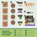 Indoor Herb Garden Seed Starter Kit - Herbal Tea Growing Kits, Grow Medicinal Herbs Indoors, Seeds for Planting, Soil, Plant Markers, Pots, Infuser, Planter Box, Gardening Gifts for Women by GreenHaven Gardens