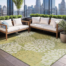 Beverly Rug Outdoor Rug 6x9 Modern Exotic Tropical Leaf Area Rugs for Indoor and Outdoor Patio Deck Porch Garden Water Resistant Washable Outside Carpet (6 x 9 Green) by GreenHaven Gardens