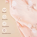 2 Pack Muslin Cotton Nursing Cover for Breastfeeding, Privacy Breathable Breastfeeding Cover Cover up with Arch Neckline for Mom, 100% Cotton Nursing Apron, Floral and Pink by TinyTreasures Baby Boutique