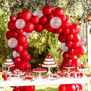 JOYIN 150 Pcs Red Balloons, Different Sizes 18 12 10 5 Inch Red Latex Balloon Arch Kit with Instruction for Birthday Party Decoration Graduation Wedding Holiday by TinyTreasures Baby Boutique