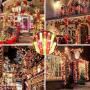 Heceltt 1140 LED 449 FT String Lights Outdoor, 8 Modes Christmas Lights Plug in, IP44 Waterproof Led String Lights with Timer and Memory for Xmas Yard Party Decorations (Red and Warm White) by GreenHaven Gardens