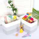 MINTWOOD Design 3-Pack Storage Baskets for Shelves, Playroom and Classroom, Book Basket, Decorative Storage Cube Bins, Woven Closet Organizers, Pantry and Shoe Organizer, 3-Tone Grey by TinyTreasures Baby Boutique