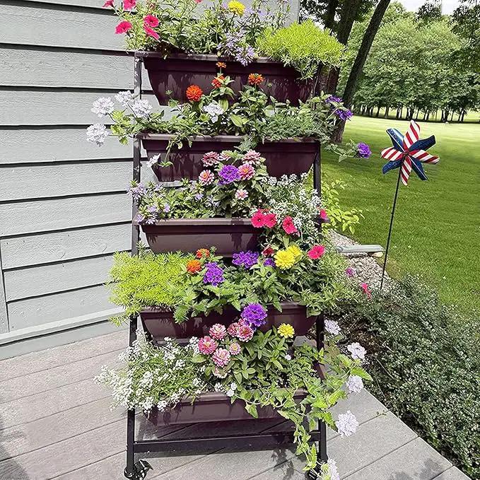 G TALECO GEAR Vertical Garden Planter, Vertical Raised Garden Bed Planter Box with 5 Container Boxes, Grow Your Herb Vegetables Flowers Indoor and Outdoor (5-Tier), photo 2 of 7