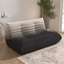Bean Bag Chair, Loveseat Fireside Chair Bean Bag Sofa Large Bean Bag Chair for Adults, 2 Seater Bean Bag Chairs for Teens with High Density Comfortable Foam, Bean Bag for Living Room (Black&White) by CozyNest Decor
