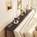 SUPERJARE Console Table with Outlet, 63 Inch Sofa Table with Charging Station, Narrow Entryway Table, Skinny Hallway Table, Behind Couch Table, for Living Room, Plants, Black by CozyNest Decor