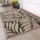 Front Door Mat Indoor Outdoor Entrance, 17''x30'' All-Season Waterproof Welcome Mat, Heavy Duty Non-Slip Rubber Backing, Patio Porch Doormat, Low Profile, Trap Dirt and Moisture, Brown by CozyNest Decor