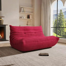 Bean Bag Chair, Oversized Loveseat Fireside Chair for Adults, 2 Seater with Memory Foam Filled, Lazy Sofa Lounge Floor Sofa for Living Room, Bedroom, Office, No Assembly Required. (Burgundy) by CozyNest Decor