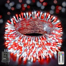 Ollny Christmas Lights Outdoor 800LED 262FT, Red and White Plug in Fairy Lights with Remote, 8 Modes Waterproof Timers Dimmable LED String Lights for Indoor House Outside Bedroom Patio Balcony by GreenHaven Gardens