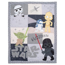 Lambs & Ivy Star Wars Classic 3-Piece Baby Crib Bedding Set - Yoda/Darth Vader by TinyTreasures Baby Boutique